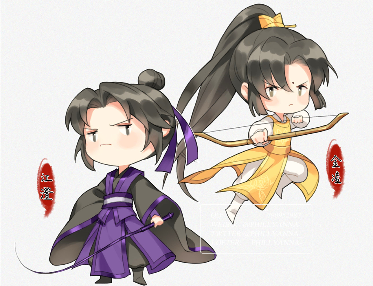 《魔道祖師》眾人可愛的q版圖,忘羨生活很甜蜜,江澄金凌a爆了