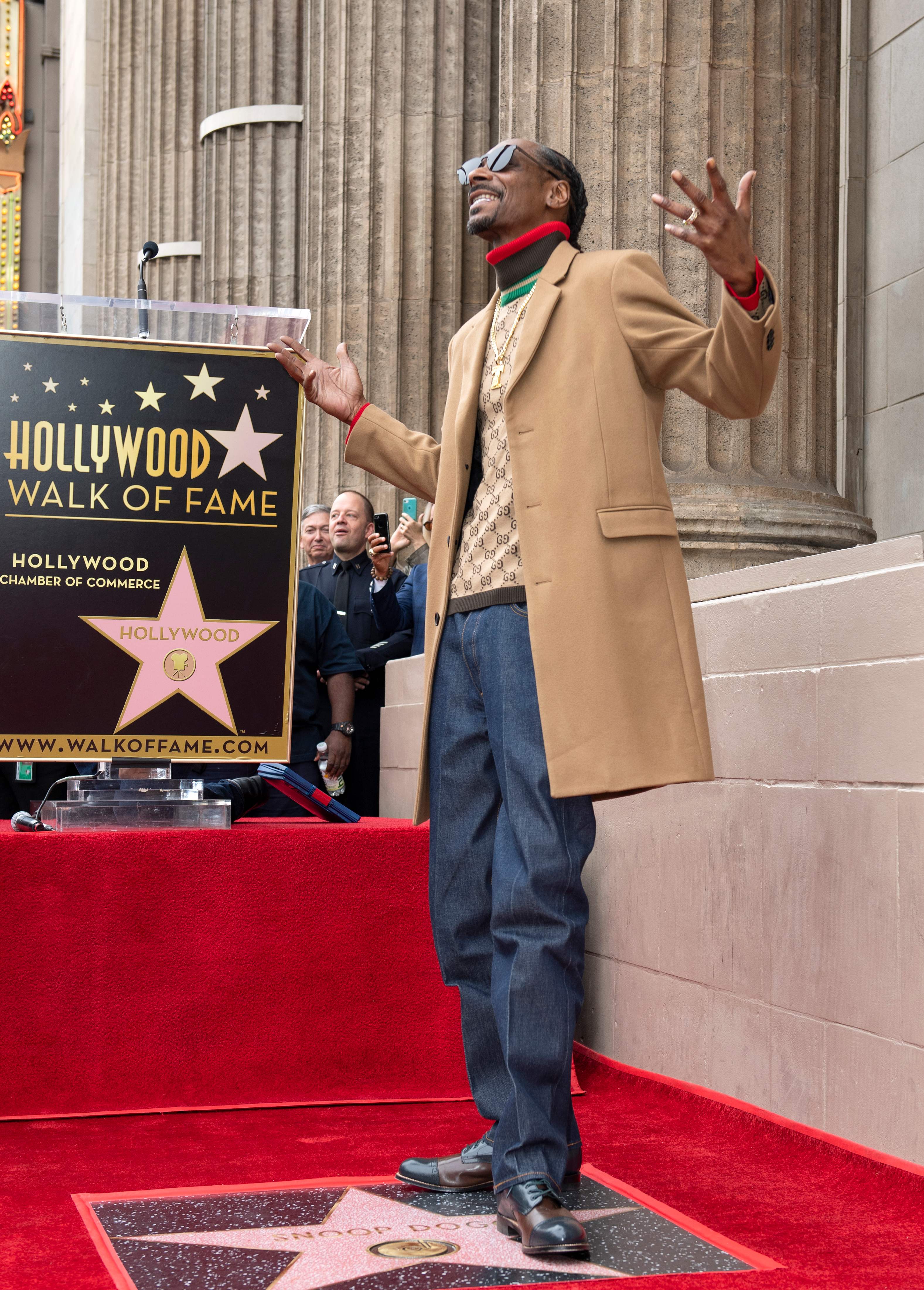 说唱歌手snoop dogg添星好莱坞