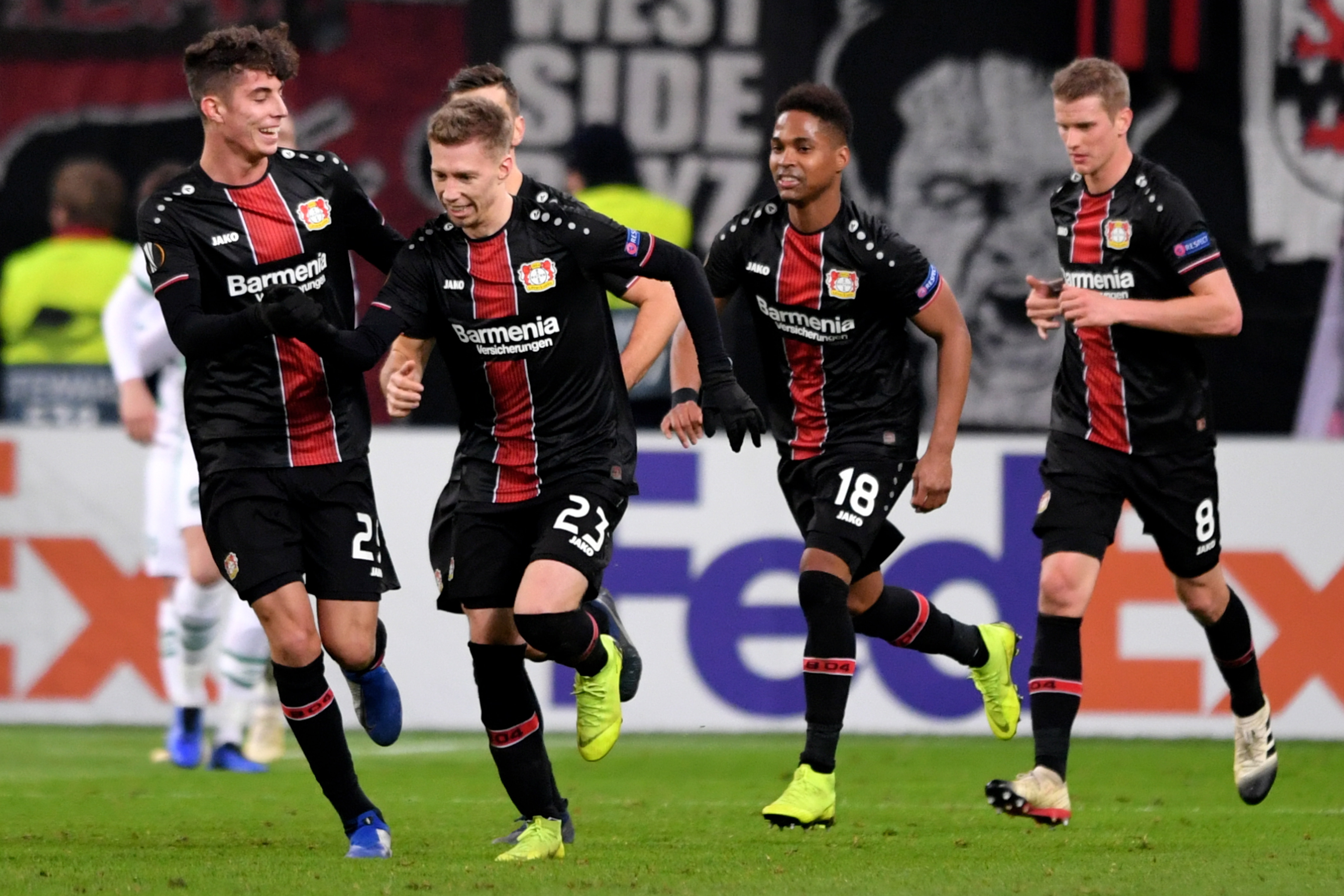 足球——欧罗巴联赛:勒沃库森战平卢多戈雷茨