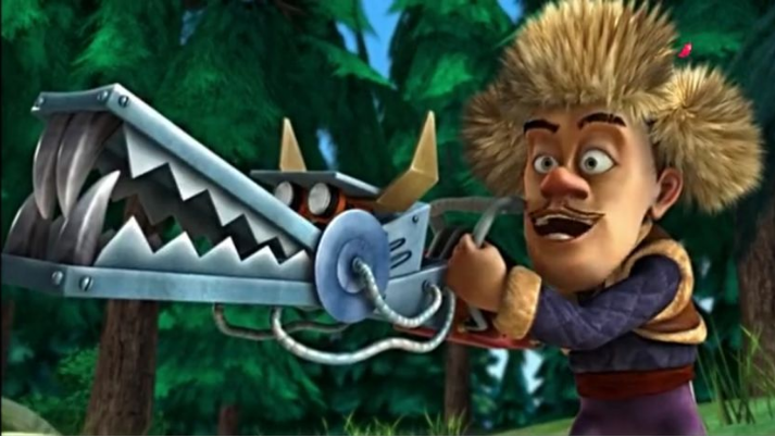 光头强的"锯子",龙头锯子威力极大,看到最后:你可长点心吧!