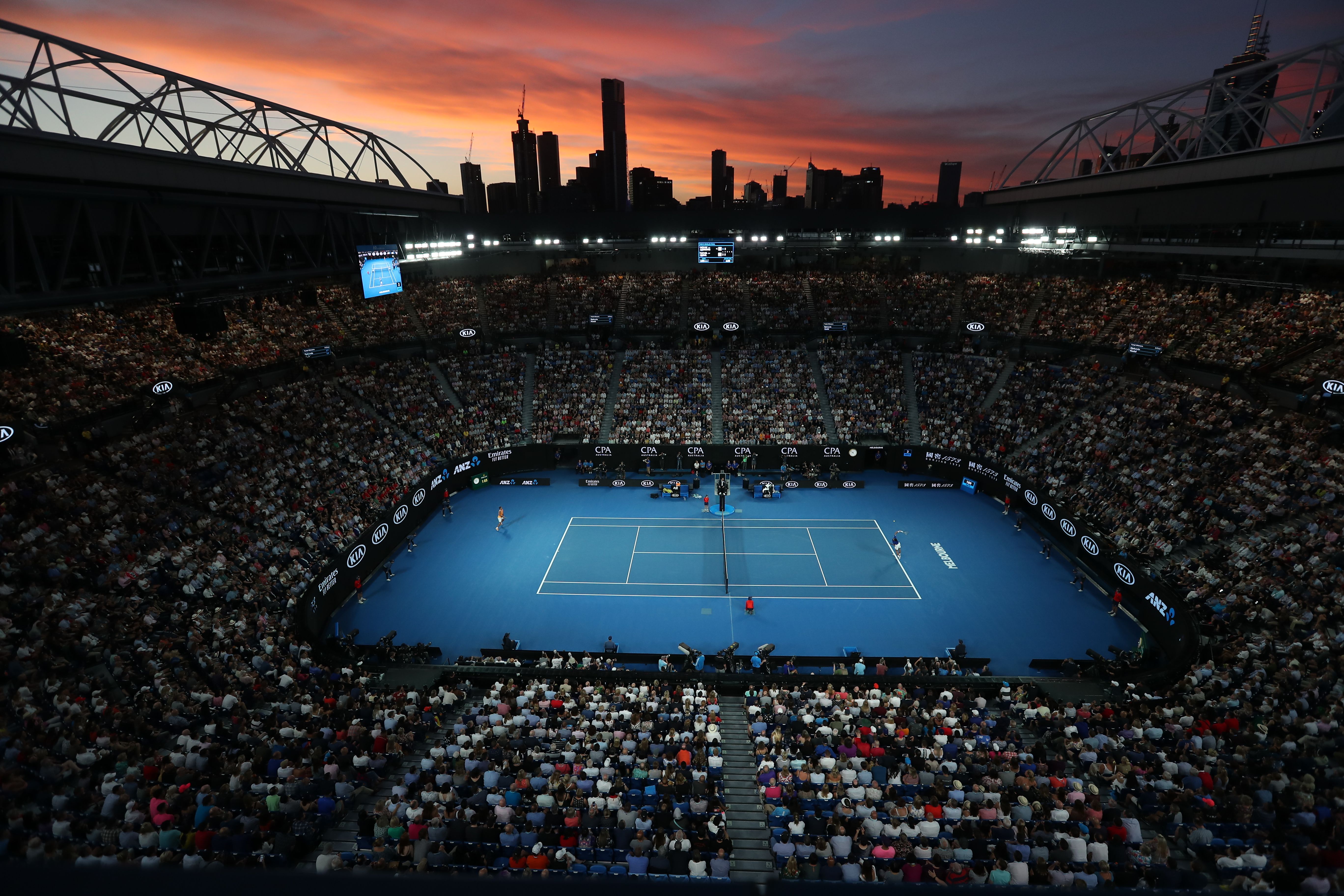 新华社照片,墨尔本,2019年1月27日    (体育)(50)网球——澳网:焦科