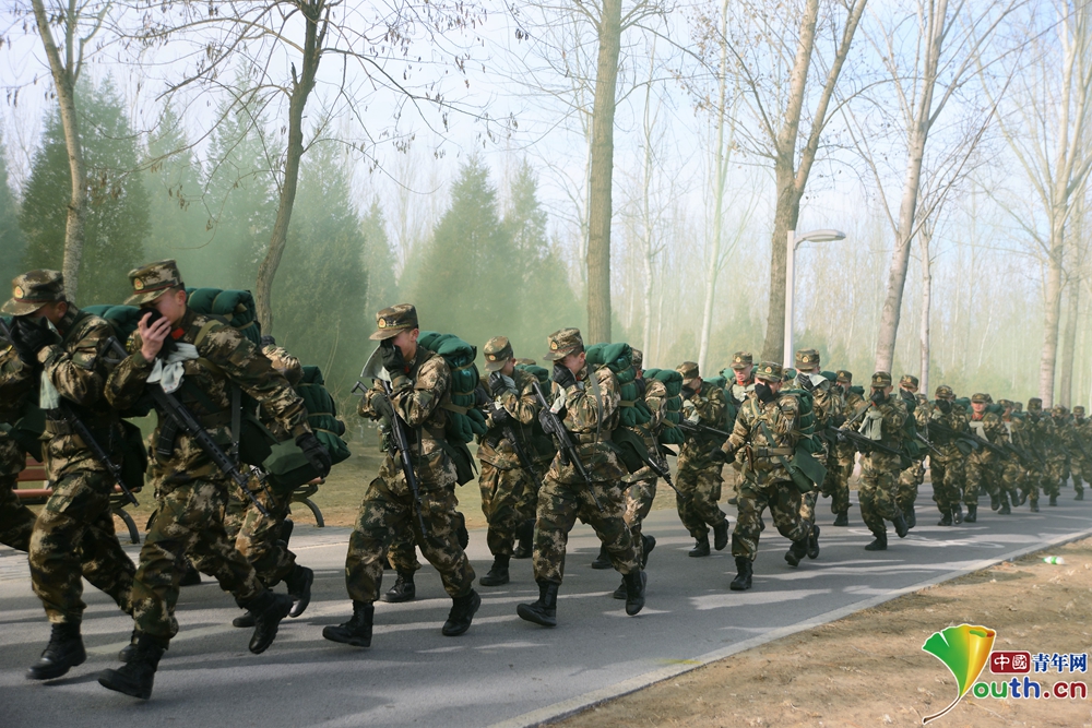 北京武警训练图片