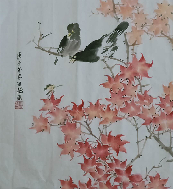 翰墨传情万众一心—著名画家魏治梅作品欣赏