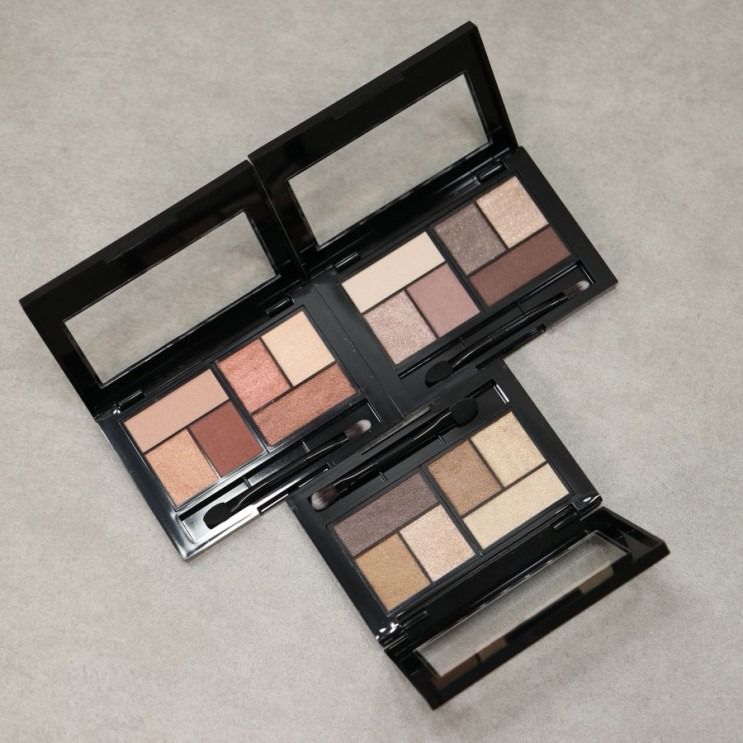 美宝莲城市迷你6色眼影盘,日落时刻试色