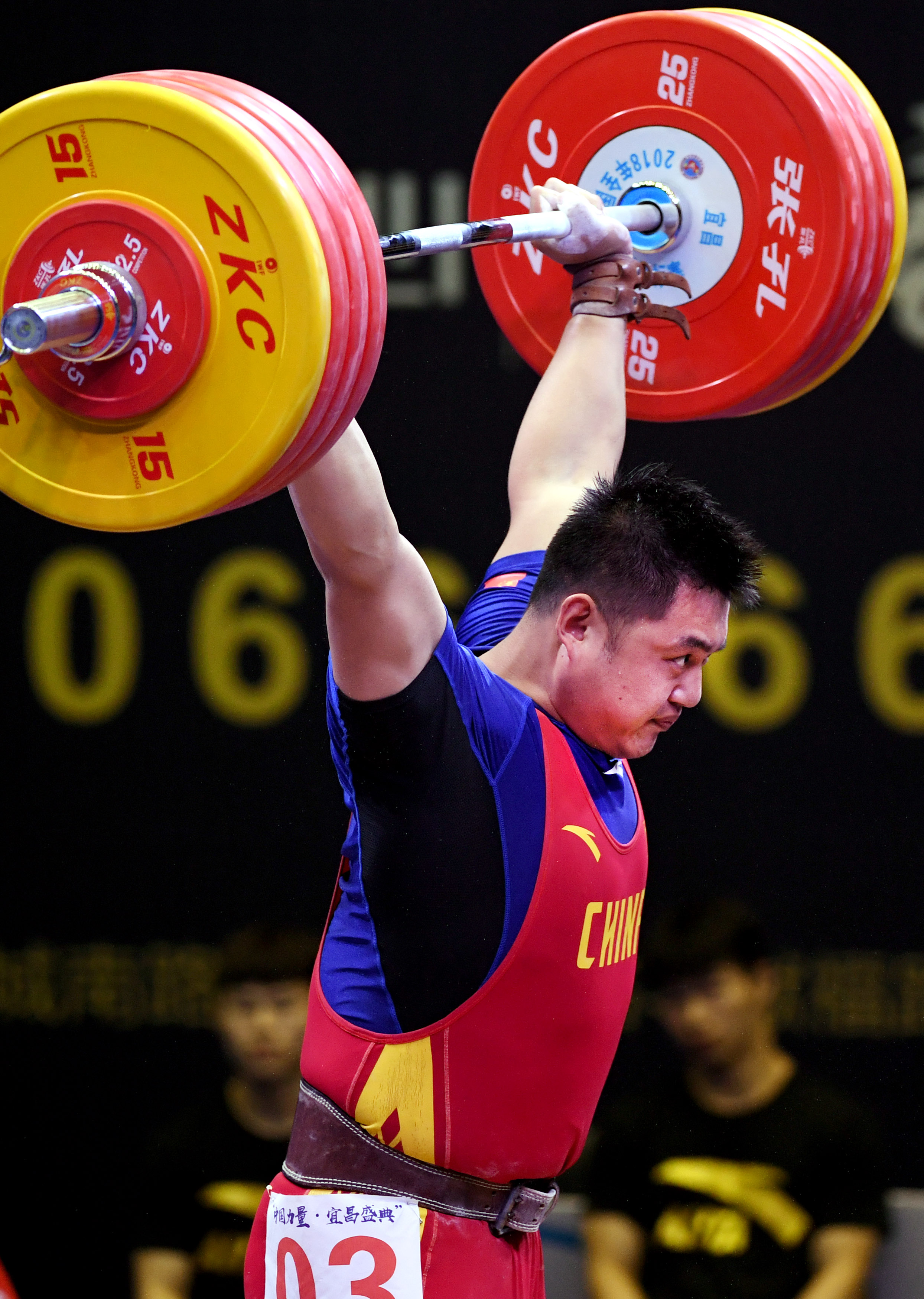 举重——全国男子举重锦标赛:105公斤级赛况(4)