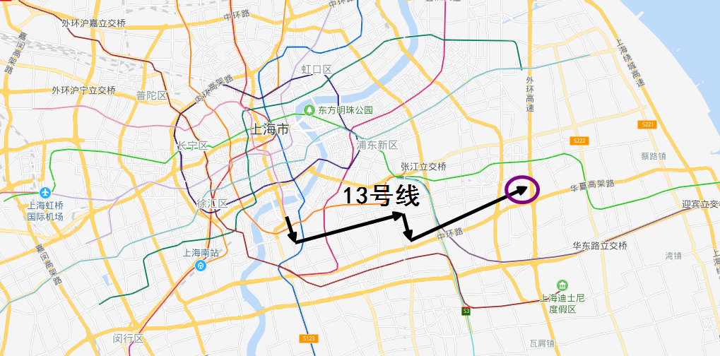 上海地铁13号线的终点站建设进入最后阶段,位于张江高科技园区