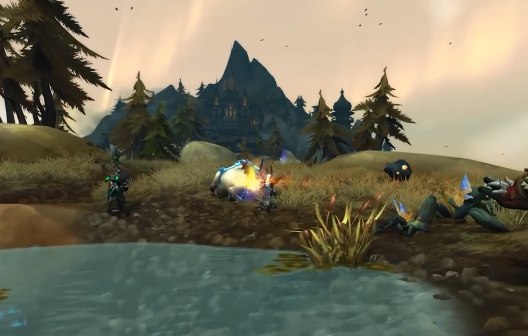 魔兽世界:收割词缀显神威,某贼复活点被怪守尸了,玩家:太惨了