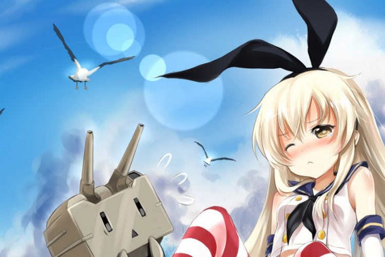 动漫萌娘岛风酱图片,靓丽洒脱,可爱呆萌