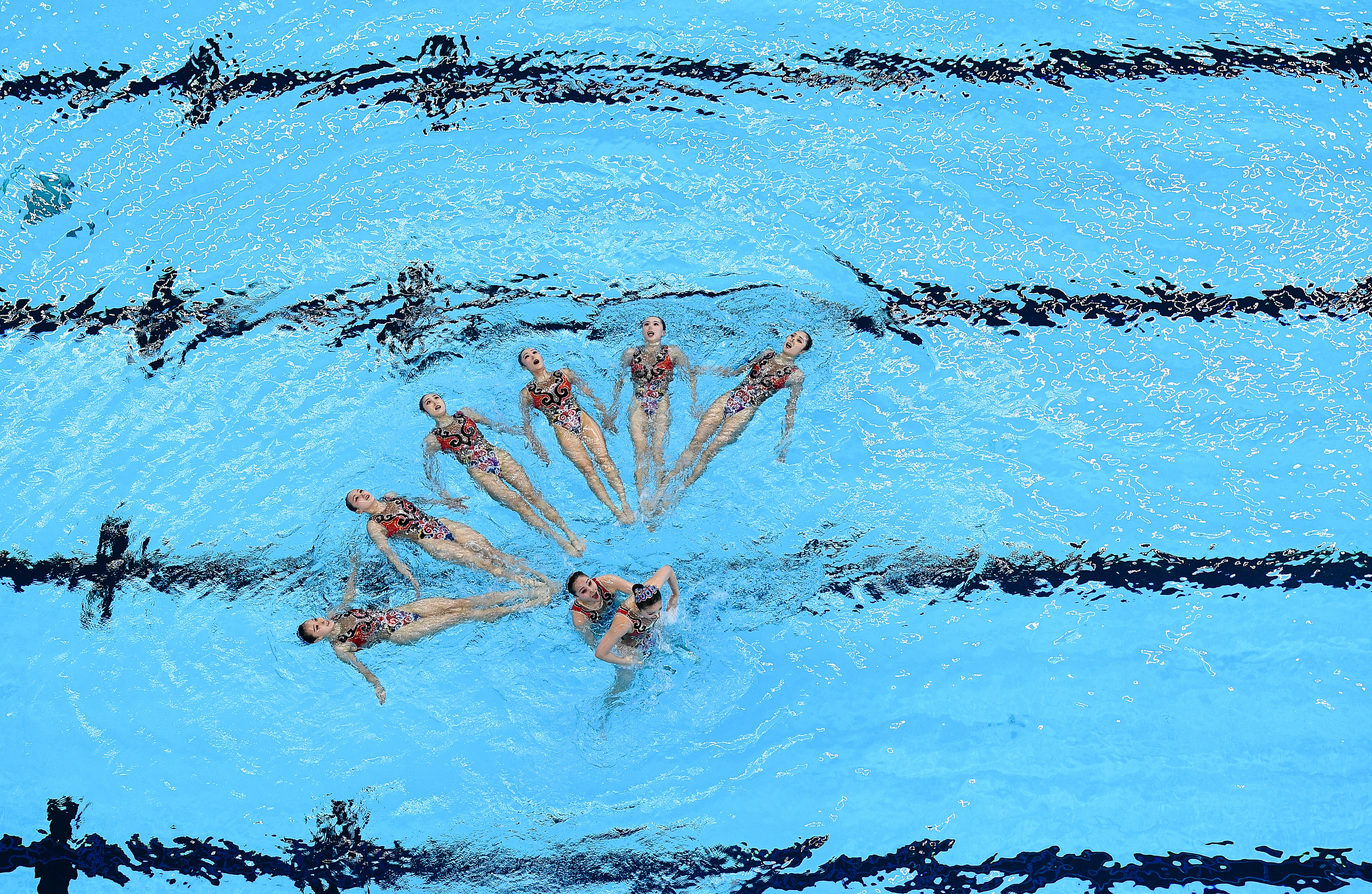 花样游泳——女子集体:中国队夺冠(6)