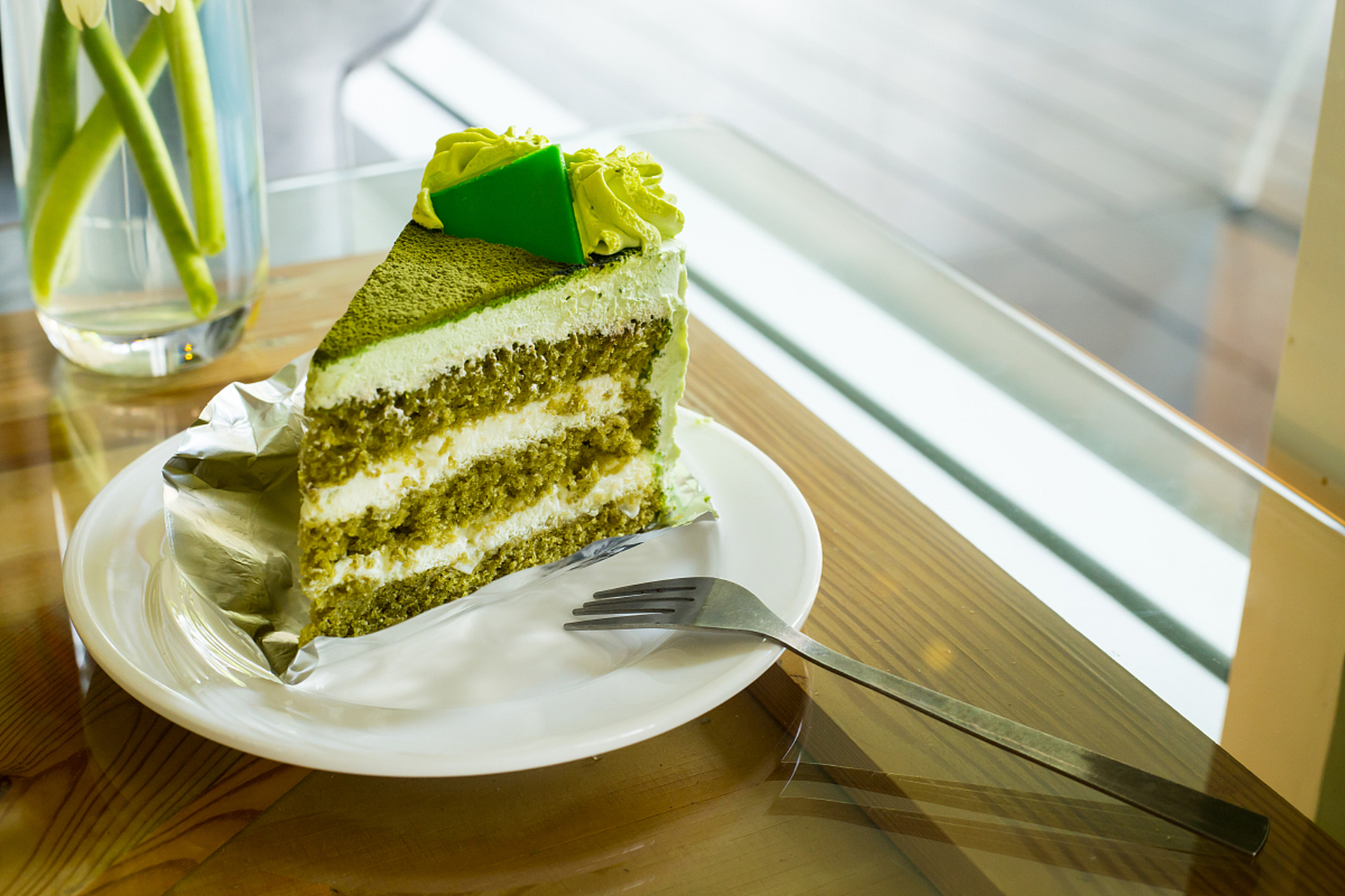 我对抹茶类的糕点似乎情有独钟.