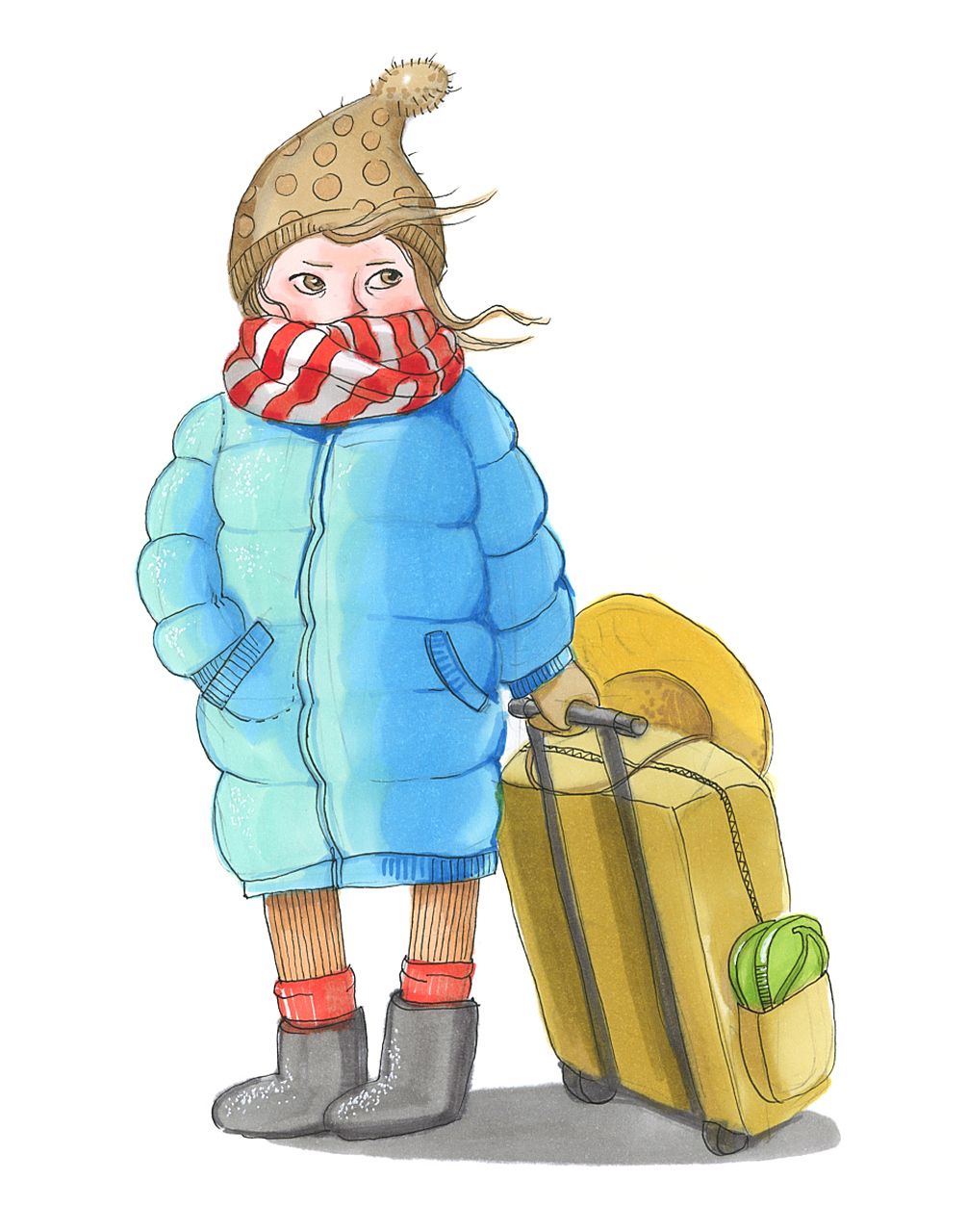 当南方地区气温骤降时,为了保暖,南方人确实会选择穿上羽绒服