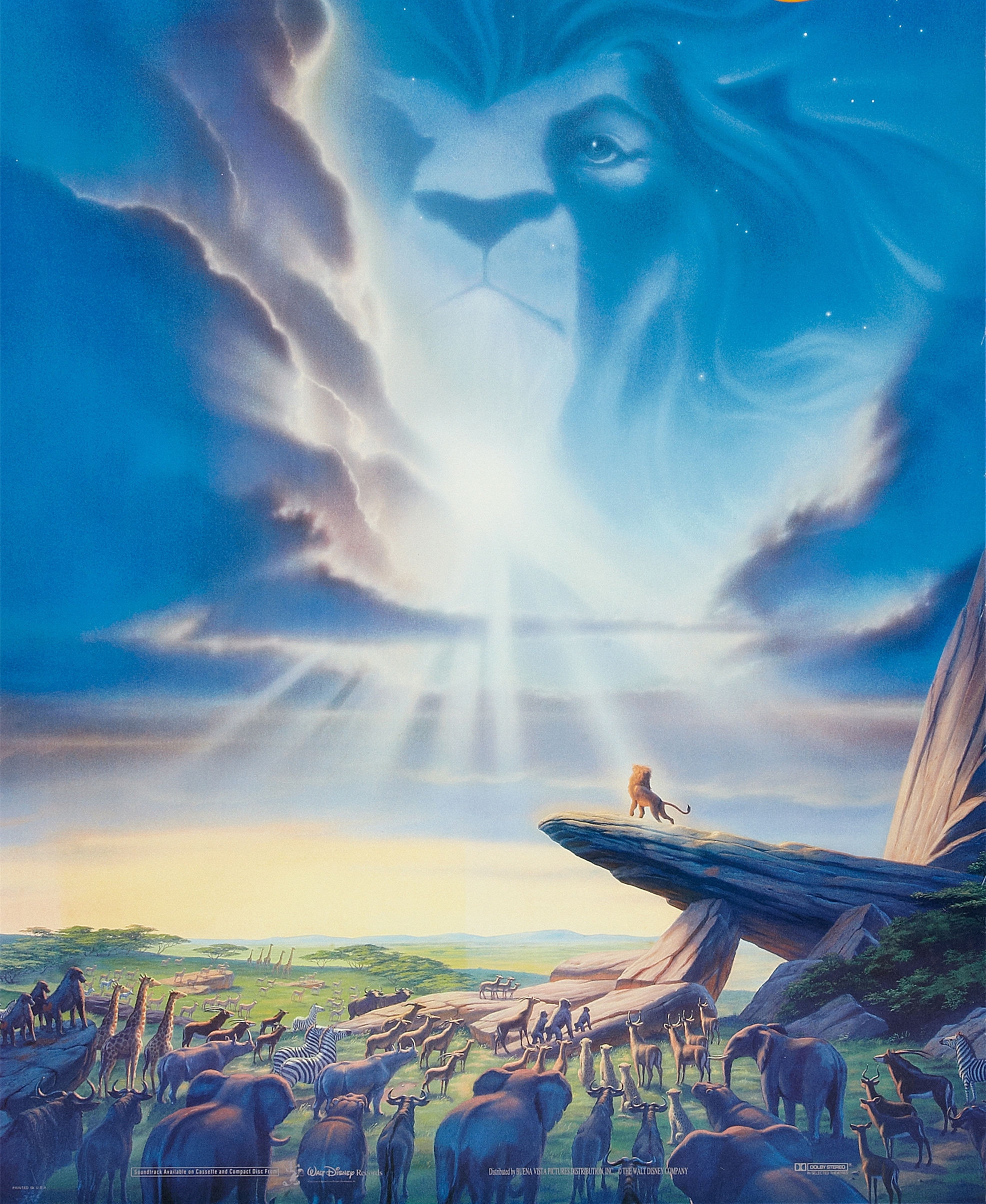 1994年《 狮子王》在当时创下动画片史上最高票房成绩,原声带也疯狂