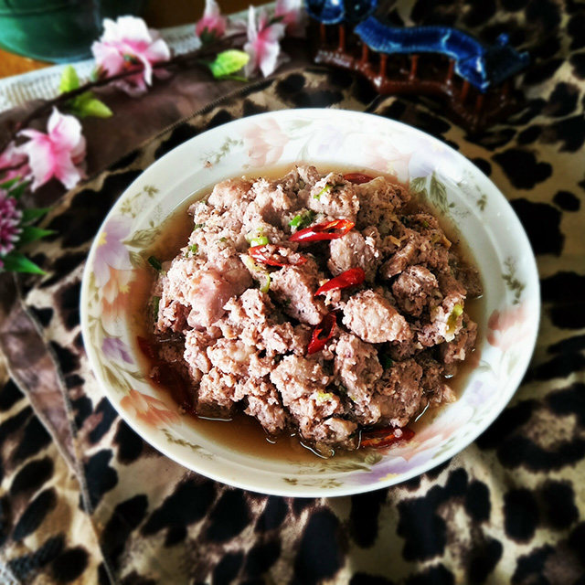 天水名菜—虾酱肉图片