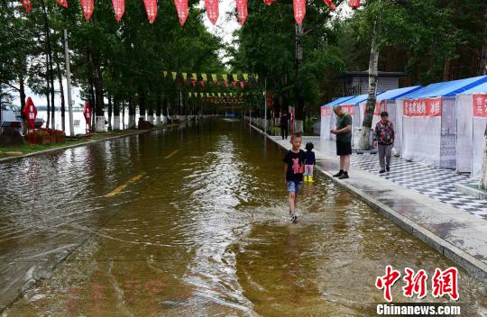 中俄界江黑龙江干流上游洪峰平稳通过呼玛江段