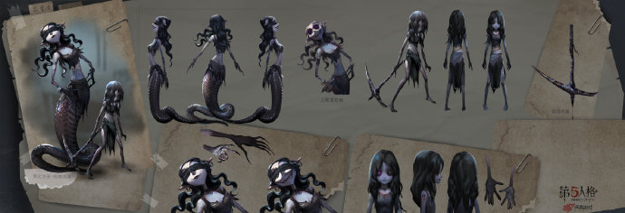 第五人格新监管者"梦之女巫"蛇女造型曝光,红蝶:我有危机感了