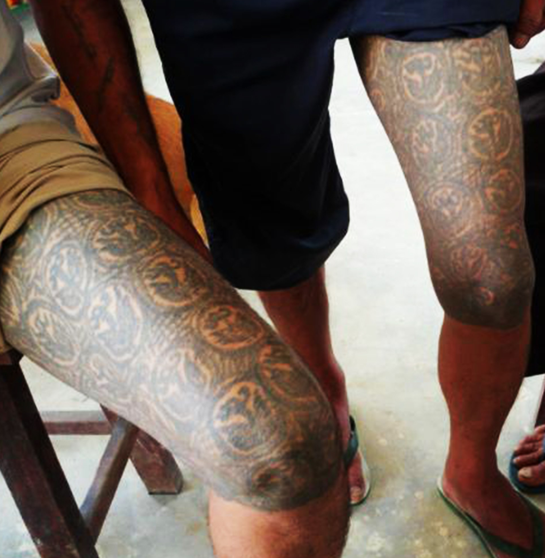 傣族老传统纹身图片