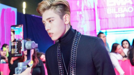 王子异亮相mtv ema颁奖红毯 成亚洲区唯一出席艺人