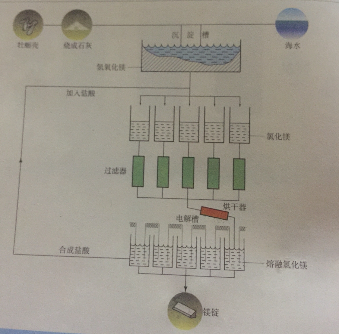 海水提溴與海水提鎂過程簡介