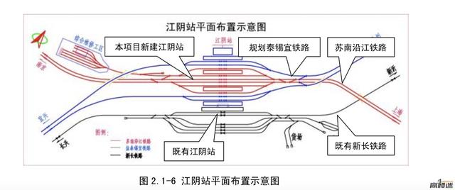 好消息!江阴高铁站规模和平面示意图出炉,无锡s1,s2线走向确定