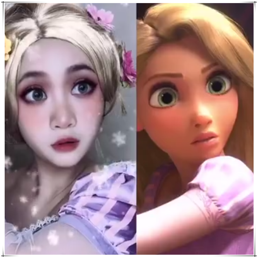 小姐姐仿妆长发公主,连表情都一模一样,网友:迪士尼在逃公主