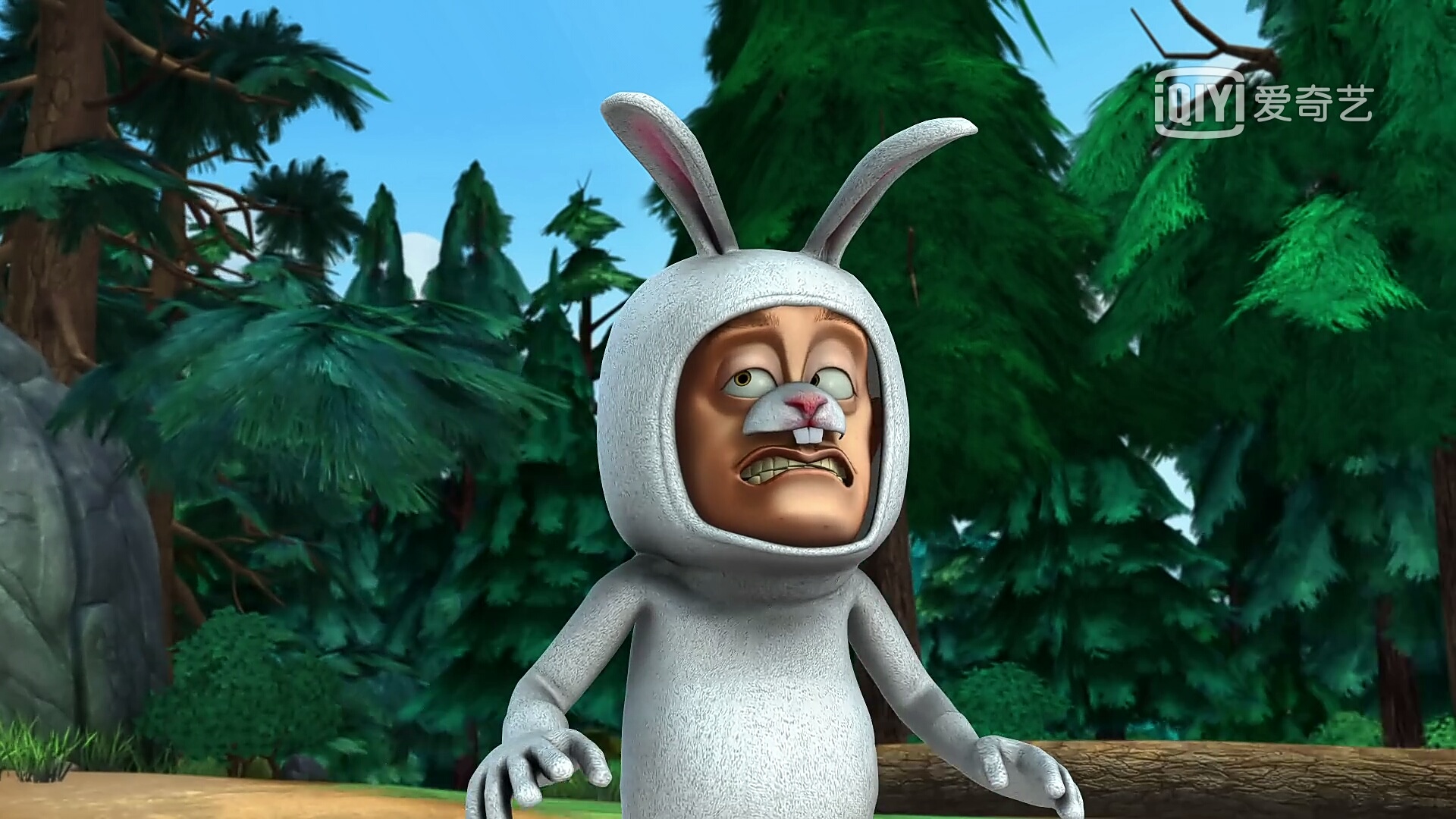 熊出没中光头强的伪装技术真的很强,他的兔子装连熊大都没认出来