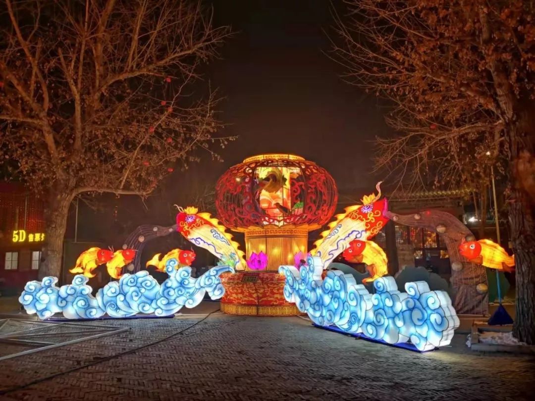 忻州古城首届城墙灯会,逯家庄彩灯布展,夜景抢先看!