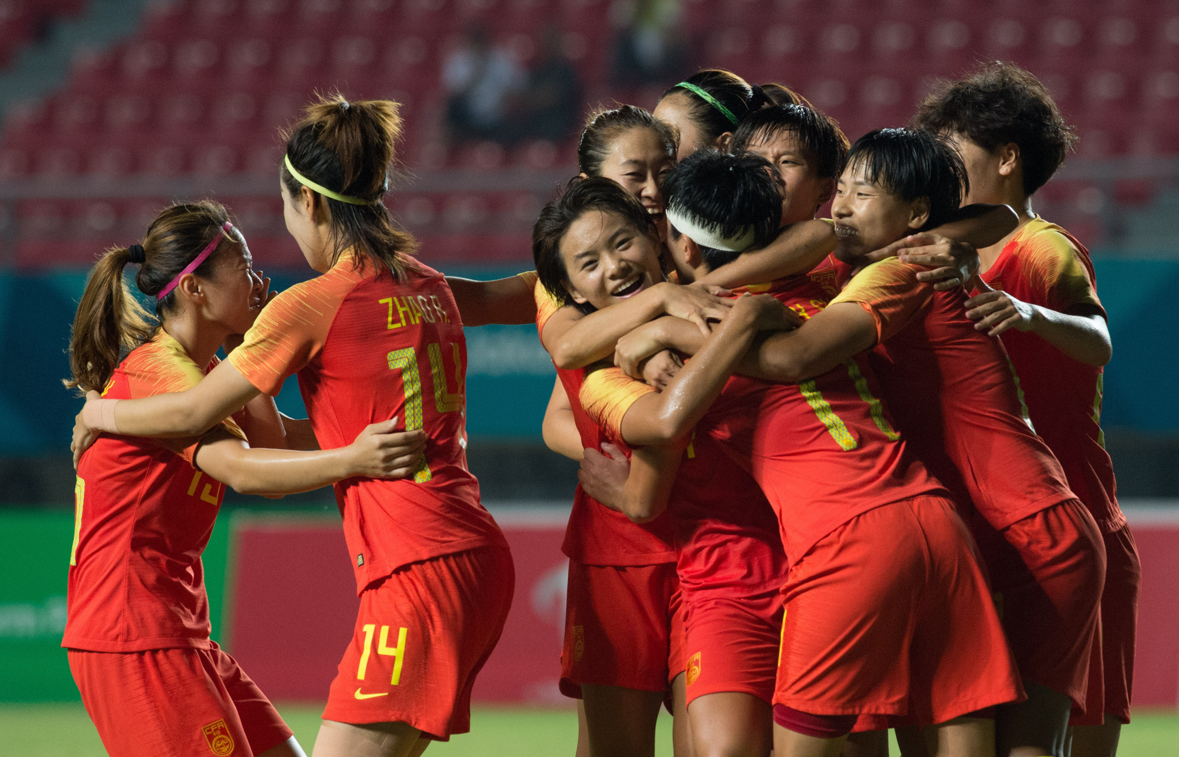 足球——女足半决赛:中国队晋级决赛(23)