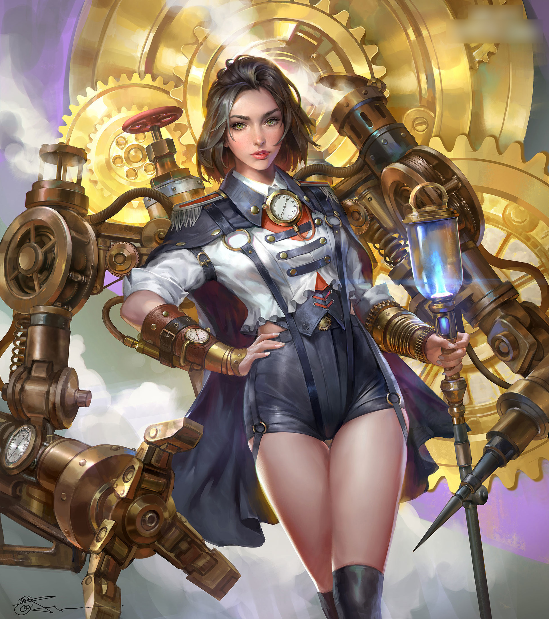 马来西亚插画大佬精美插画欣赏!人物机械巨兽各种元素都画得很棒