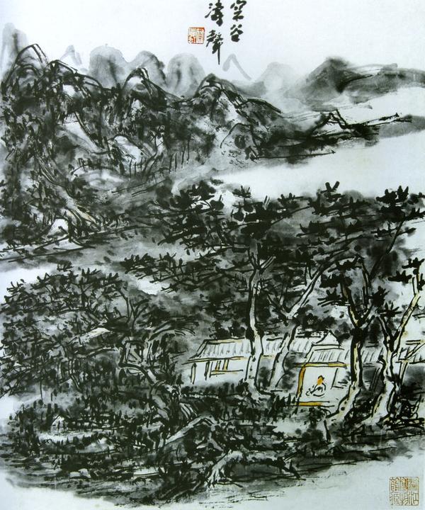 小央美未来国学馆:黑,密,厚,重画风的黄宾虹