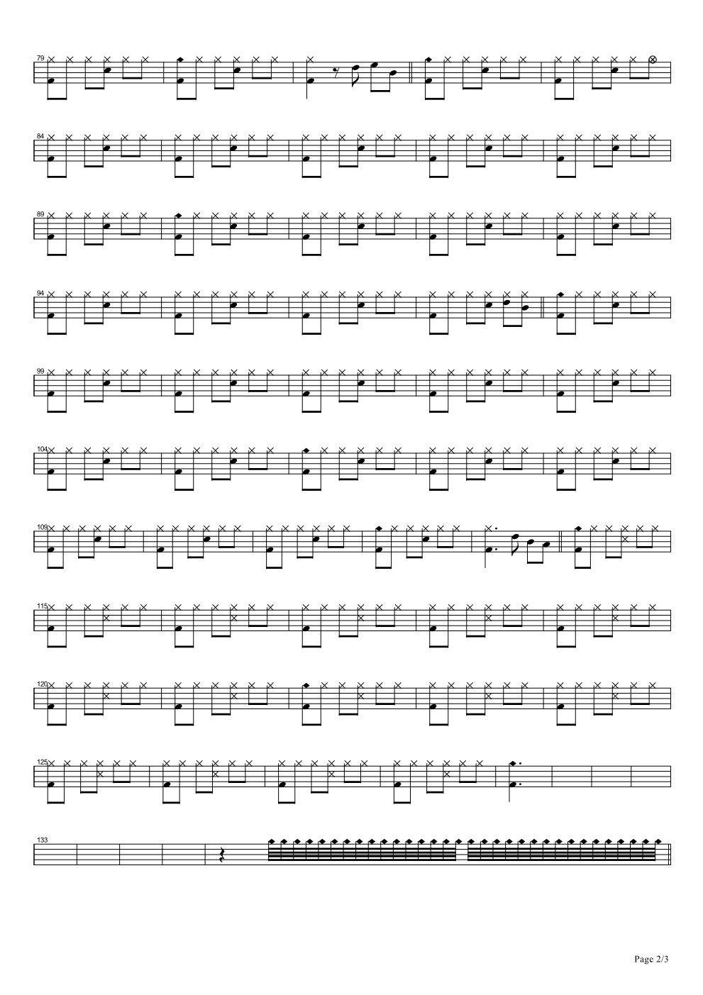 当你老了(架子鼓谱)-赵照