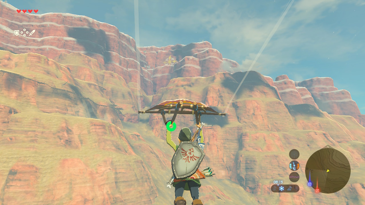 《塞尔达传说:旷野之息》完成绝壁花纹神庙挑战,找不到npc果戈