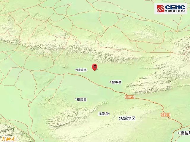 新疆塔城地区塔城市发生5.2级地震