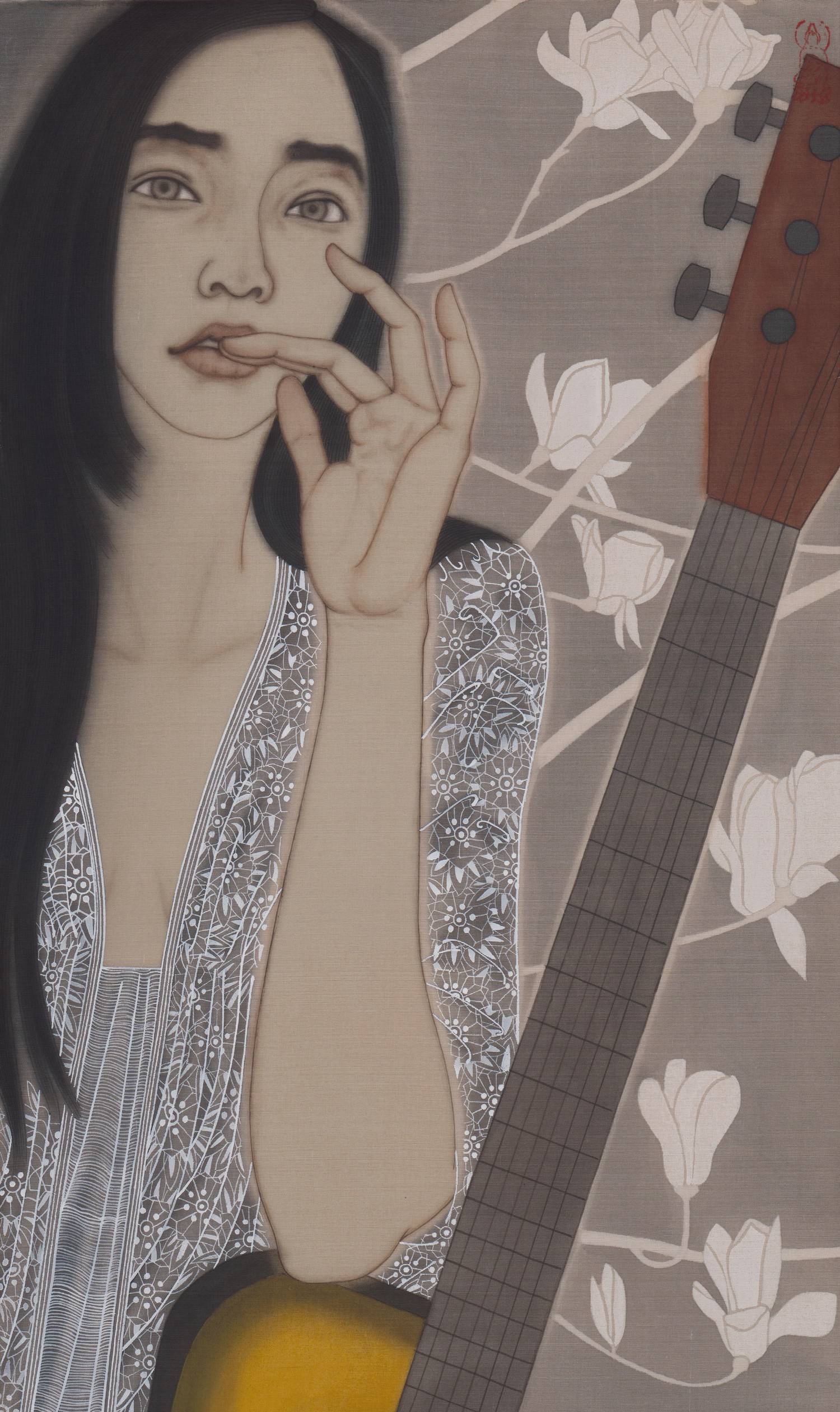 中央美术学院中国画学院工笔人物专业毕业生范凯工笔人物画作品