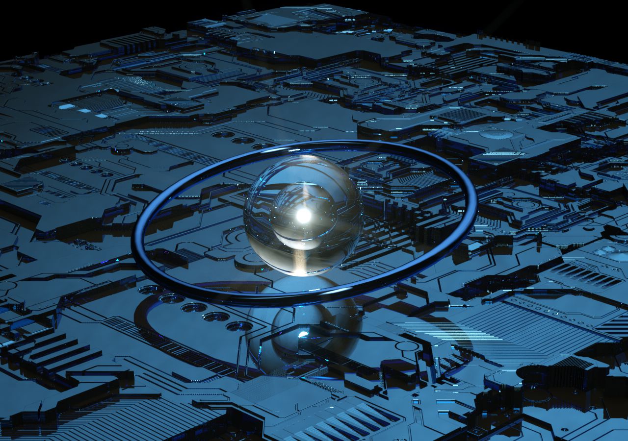 所以今天,我们来用c4d制作一张电路板效果的海报吧