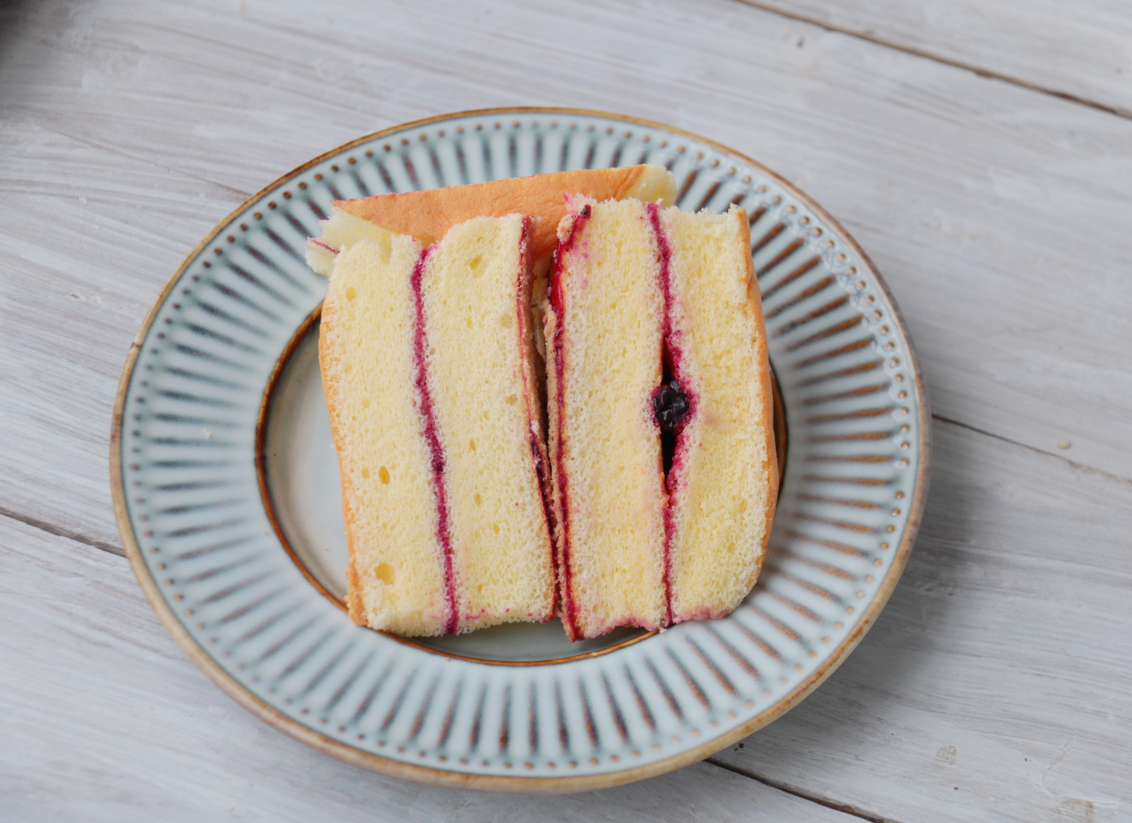 蓝莓三明治,蓝莓的蛋糕三明治,怎么吃都吃不够,酸酸甜甜,柔软细腻,吃