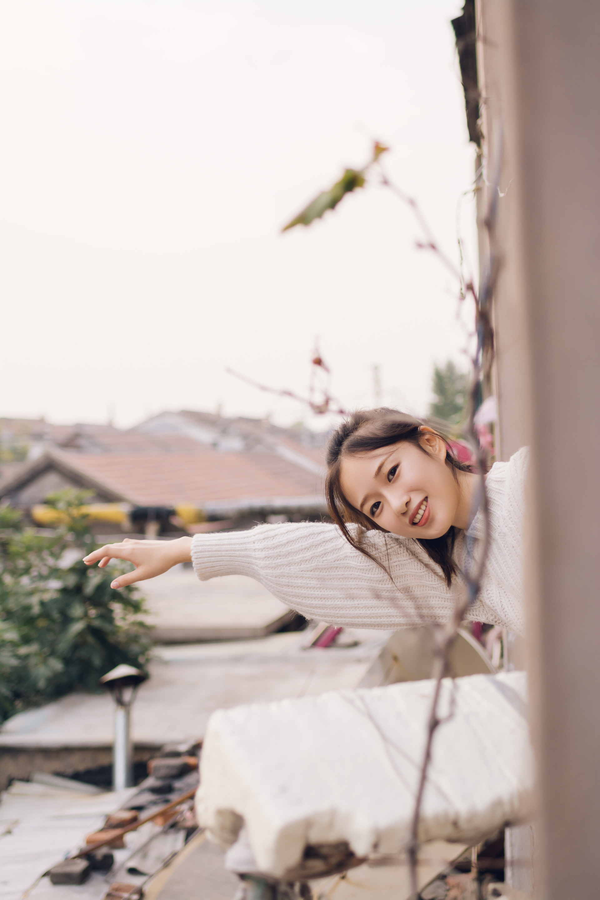 人像摄影:邻居家的大美女从广州返程归乡