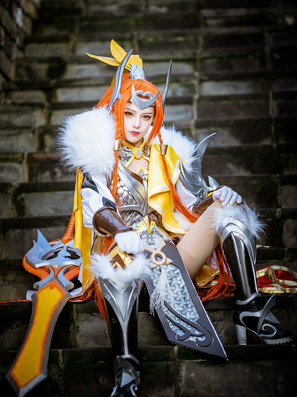 王者荣耀花木兰cos:执长缨,此生同,争霸皇权划封侯