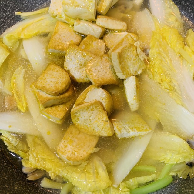 煎豆腐炖白菜图片