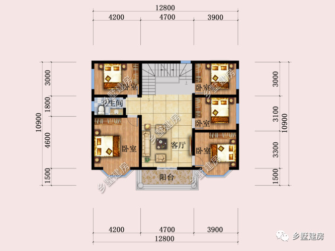 13x11米简欧三层别墅,双客厅 大露台,家有美宅万事无忧!