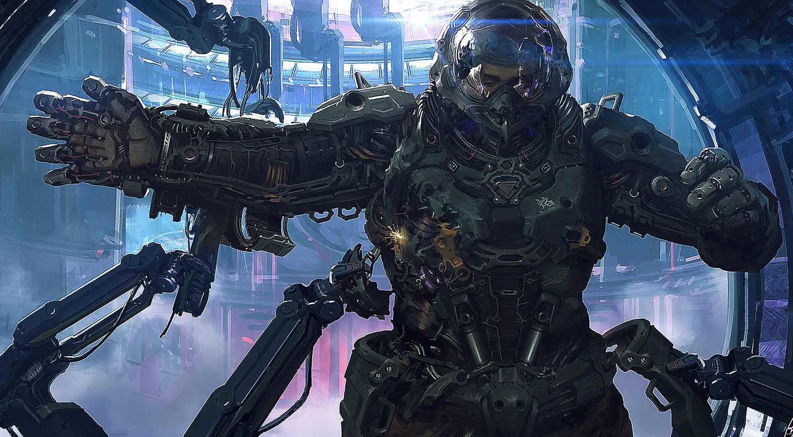 一组相当帅气的机甲机械插画作品欣赏!机甲绘制水平让人佩服!