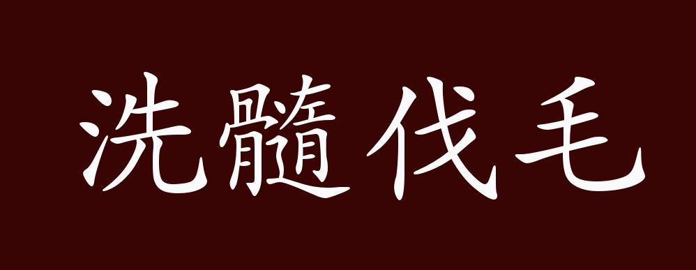 洗髓伐毛的出处,释义,典故,近反义词及例句用法 - 成语知识