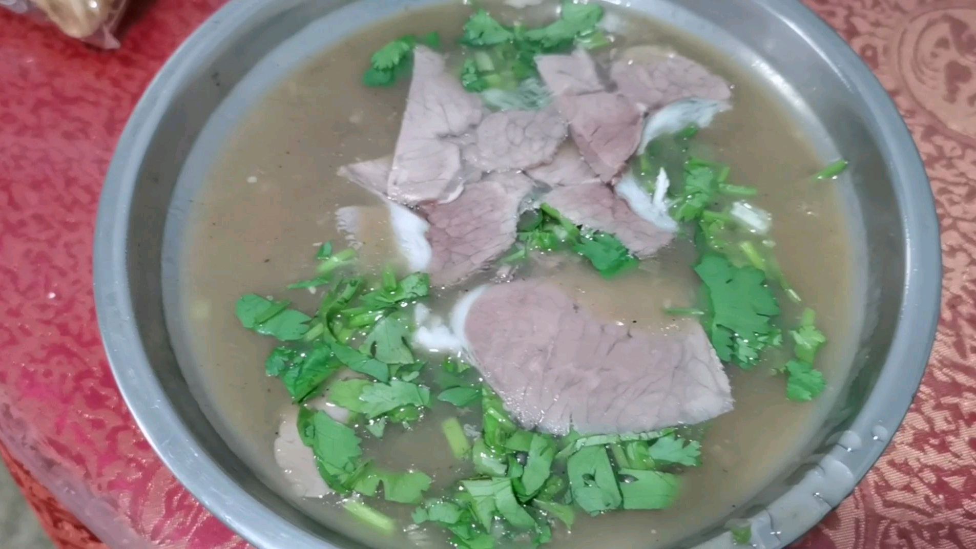 玖零二熬牛肉糁汤,做法教给大家