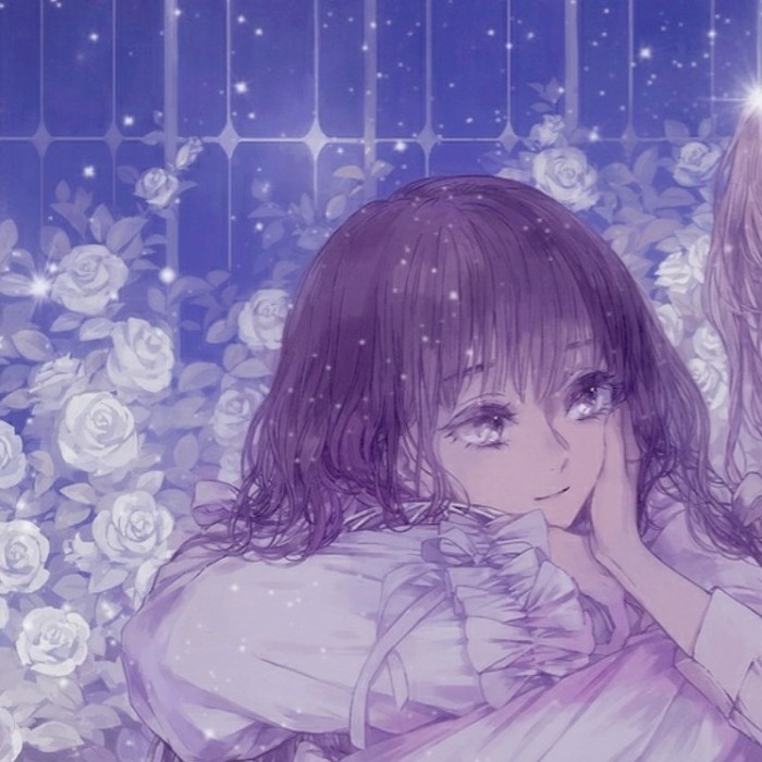 二次元小仙女闺蜜头像,风吹雨成花,时间追不上白马!