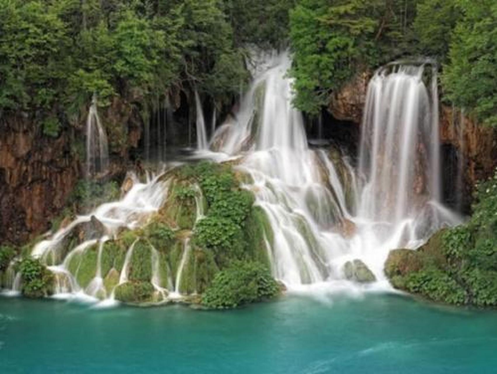 遇见美好##遇见好风景#普利特维采瀑布(克罗地亚):普利特维采瀑布