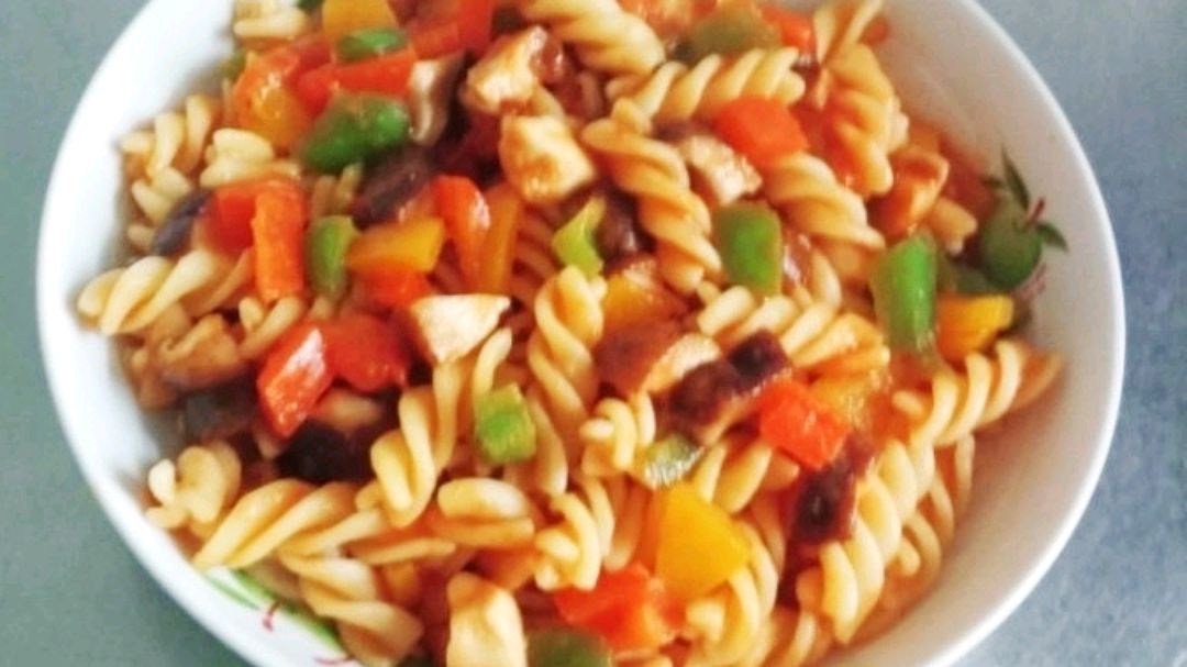 螺丝面,炒着吃,酸酸甜甜,好吃,有营养