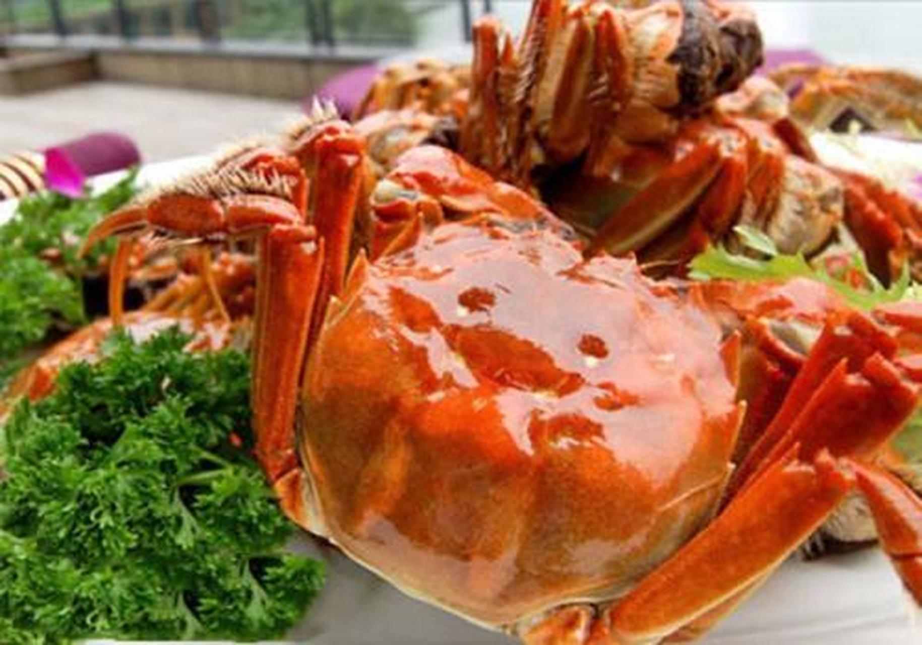 百城百味#【铜陵美食】枞阳大闸蟹:枞阳白荡湖大闸蟹以其个大,色鲜