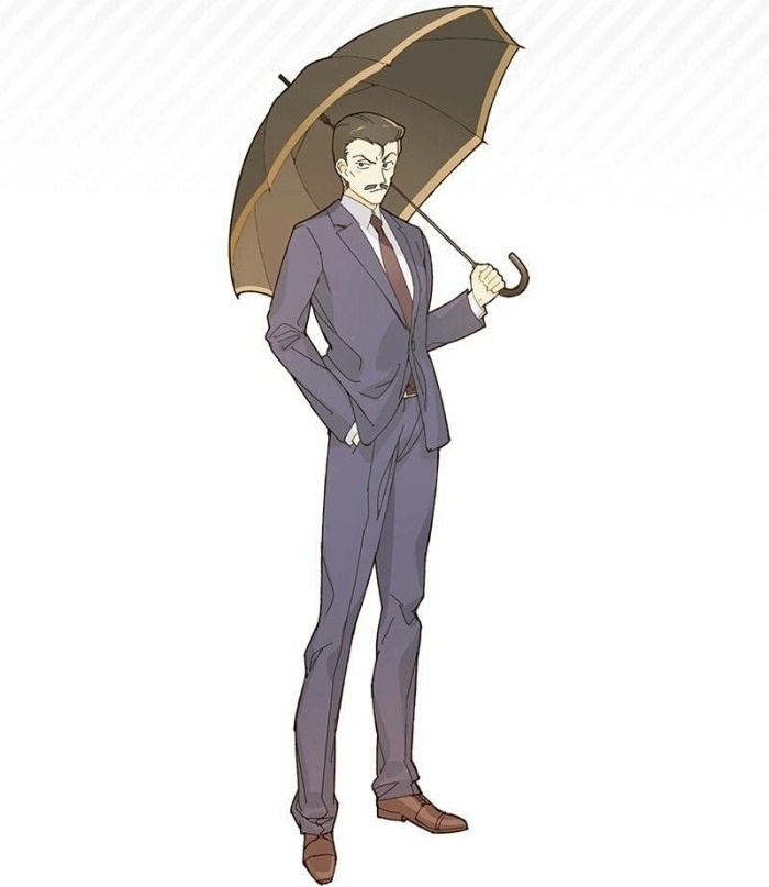 名侦探柯南八位男性撑伞的美图,柯南可爱,秀一的大长腿很抢眼