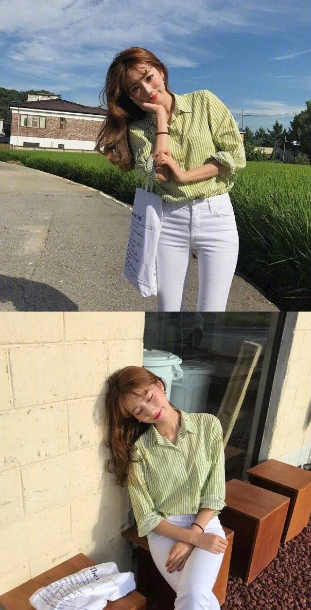 拍照和穿搭,随性拍照姿势和休闲舒适的穿搭风格,你最爱哪一款呢?