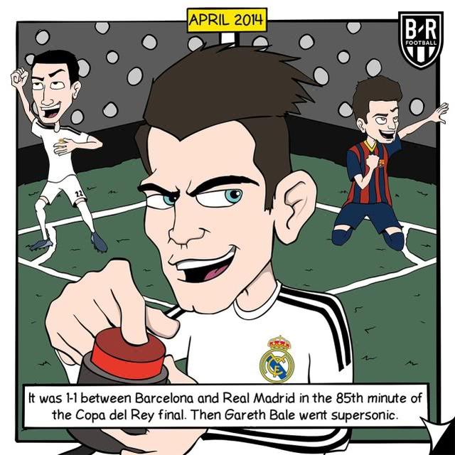 2-1!贝尔上演世纪超车:巴萨巨星崩溃倒地 c罗暖心安慰梅西