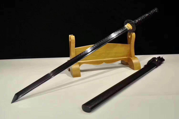 新款:黑玫瑰唐直刀 尺寸:全长102cm 刃长72cm  柄长27cm  刃宽3cm  刃